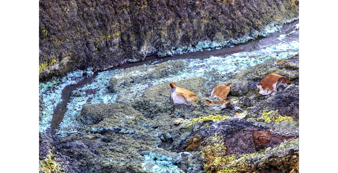Concentración de minerales en el entorno del río Tinto. ©S.R.